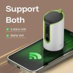 TKENPRO 5MP Ultra HD Pet Camera - Dog Camera with Treat Dispenser, Remote Treat Tossing via Phone App, 360° Auto Tracking & Motion Alerts, 5G&2.4G WiFi for Cats Indoor