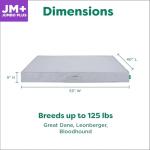 FurHaven Premium Indoor/Outdoor Cooling Gel-Top Deluxe Orthopedic Mattress, Gray Mist, JumboPlus