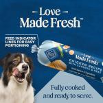 Blue Buffalo Love Made Fresh Natural Adult Dog Food, Refrigerated, Chicken with Carrots and Peas, Fresh Dog Food, Ready-to-Serve, 1-lb Roll
