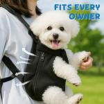 Mosago Dog Backpack Carrier, Adjustable Pet Front Carriers, Legs Out Carrying Sling Travel Bag for Small Medium Dogs 7-11 Lbs, Soft Wearable Puppy Chest Carry Backpacks for Walking/Hiking/Camping