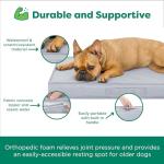 FurHaven Premium Indoor/Outdoor Cooling Gel-Top Deluxe Orthopedic Mattress, Gray Mist, JumboPlus
