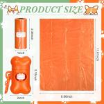 80 Pcs Dog Poop Bag Dispenser with Disposal Dog Waste Bags Bulk Dispensers Puppy Dog Poop Bag Holder with Clips for Doggy, 9 Colors (Bone Shape)