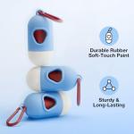 VETRESKA Dog Poop Bag with Dispenser, Leak Proof and Extra Thick Pet Waste Bags for Dog Walking and Cat Litter, Rose & Amberwood Scented, 105 Count