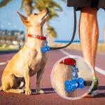 80 Pcs Dog Poop Bag Dispenser with Disposal Dog Waste Bags Bulk Dispensers Puppy Dog Poop Bag Holder with Clips for Doggy, 9 Colors (Bone Shape)