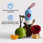 VETRESKA Dog Poop Bag with Dispenser, Leak Proof and Extra Thick Pet Waste Bags for Dog Walking and Cat Litter, Rose & Amberwood Scented, 105 Count