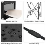 Veehoo Large Dog Crate for Indoor Outdoor, Portable Collapsible Travel Dogs Crate, 42 Inch Soft Foldable Pet Kennel with 4-Door Mesh Windows