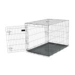 Carlson Pet Products Single Door Metal Dog Crate, Large 42" Dog Crate for Large Dogs, Foldable Collapsible Dog Kennel with Removable Tray, Portable Wire Dog Cage for Training & Travel