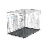 Carlson Pet Products Single Door Metal Dog Crate, Large 42" Dog Crate for Large Dogs, Foldable Collapsible Dog Kennel with Removable Tray, Portable Wire Dog Cage for Training & Travel