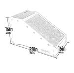 Pet Gear Stramp Stair and Ramp Combination for Dogs/Cats, Easy Step, Lightweight/Portable, Sturdy, Easy Assembly (No Tools Required), Fog