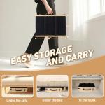 2026 Upgraded Dog Ramp for Couch - Foldable Small Dog Ramp for Bed - 4 Adjustable Height from 12" to 20" - Portable Pet Stairs with Non-Slip Pad - Pet Ramps Use for Low Bed Couch Steps Up to 60LBS