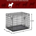 MidWest Homes for Pets Ultima Pro Heavy-Duty 30-Inch Dog Crate, Ultra-Strong Steel Double Door Pet Cage for Medium-Sized Breeds, Accessories Included