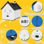 Xteamo Effective Anti Barking Deterrent - 3 Adjustable Levels Bark Control Device, 50FT Waterproof Outdoor Tool for Small/Medium/Large Dogs