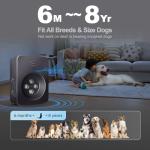 2026 Upgraded Ultrasonic Dog Bark Deterrent, Automatic Anti-Barking Device with 3 Modes, 50FT Long Range Rechargeable Bark Control for Indoor Outdoor Use, Safe for Small Large Dogs (Black)​​