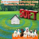 axofwga Anti Barking Device for Dogs, Bark Box, 3 Modes Dog Barking Deterrent Devices, Anti Bark Device for Dogs, Weatherproof 50 Ft Barking Dog Silencer, A Safe and Effective Anti Barking Device