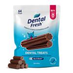 Dental Fresh Dental Treats for XS Dogs, Vet-Formulated Teeth Cleaning Dental Sticks to Help Reduce Plaque and Tartar and Freshen Breath, 64 Count Brush Free Dental Chews for Dogs up to 10 lbs