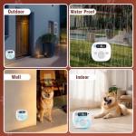 JUNZUP Anti Barking Device for Dogs, 50FT Ultrasonic Bark Control, Rechargeable Remote Control Dog Bark Deterrent with 4 Modes & 5 Frequencies, Dog Training for Outdoor, White