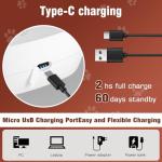 JUNZUP Anti Barking Device for Dogs, 50FT Ultrasonic Bark Control, Rechargeable Remote Control Dog Bark Deterrent with 4 Modes & 5 Frequencies, Dog Training for Outdoor, White