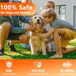 axofwga Anti Barking Device for Dogs, Bark Box, 3 Modes Dog Barking Deterrent Devices, Anti Bark Device for Dogs, Weatherproof 50 Ft Barking Dog Silencer, A Safe and Effective Anti Barking Device