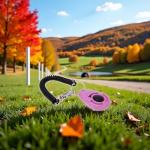 Mozff 2Pcs Pink Dog Clicker for Training Easy to Use with Button Dog Training Accessories Strong and Long-Lasting, Training and Behavior Aids