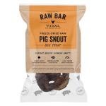 Vital Essentials Freeze-Dried Raw Pig Snout Dog Treat & Long-Lasting Natural Chew, 1-Pack | Single Ingredient Dog Treat for Aggressive Chewers | Made in USA