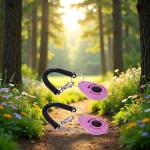 XYSRXWY 2Pcs Pink Dog Clicker for Training Easy to Use with Button Dog Training Accessories Strong and Long-Lasting, Training and Behavior Aids