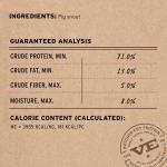 Vital Essentials Freeze-Dried Raw Pig Snout Dog Treat & Long-Lasting Natural Chew, 1-Pack | Single Ingredient Dog Treat for Aggressive Chewers | Made in USA