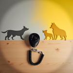 Jowxsx Black Dog Training Clicker with Wrist Strap Resistant Lightweight Pet Training Clicker for Cats Puppy Birds Horses Perfect for Behavioral Training Training Clickers