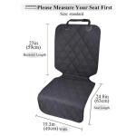 YOOLEETC Front Dog Seat Covers, Waterproof Front Seat Car Cover,Dog Car Seat Cover with Side Flaps, Waterproof & Nonslip Dog Seat Coverfor Cars, Trucks, SUVs, Jeep.(Black)