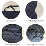 YOOLEETC Front Dog Seat Covers, Waterproof Front Seat Car Cover,Dog Car Seat Cover with Side Flaps, Waterproof & Nonslip Dog Seat Coverfor Cars, Trucks, SUVs, Jeep.(Black)