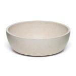 Loving Pets - Dolce Bamboo - Eco-Friendly Pet Bowls & Dishes for Dog, Cats, Puppy Food and Water Bowl -Sustainable and Dishwasher Safe, Made with Real Bamboo (Medium, Oat-Beige)