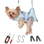 Guzekier Pet Dog Grooming Hammock Harness for Cats & Dogs, Dog Sling for Grooming, Dog Hammock Restraint Bag with Nail Clippers/Trimmer, Nail File, Pet Comb,Ear/Eye Care