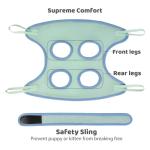 Guzekier Pet Dog Grooming Hammock Harness for Cats & Dogs, Dog Sling for Grooming, Dog Hammock Restraint Bag with Nail Clippers/Trimmer, Nail File, Pet Comb,Ear/Eye Care