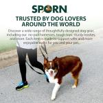 Sporn Head Halter for Dogs, No Pull Dog Harness, Durable Nylon Training Collar for Large Breeds, No Choke Design, Padded Restraints, Adjustable Fit, Easy On/Off, Black, Large