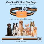 Dog Shock Collar 2 Pack (5–150Lbs), 4400FT Waterproof 2 Dog Training Collar with Remote Control 5 Training Modes Rechargeable Electric Dog Collar with Light, E Collars for Small Medium Large Dogs