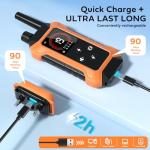 Dog Shock Collar 2 Pack (5–150Lbs), 4400FT Waterproof 2 Dog Training Collar with Remote Control 5 Training Modes Rechargeable Electric Dog Collar with Light, E Collars for Small Medium Large Dogs