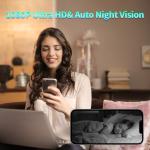 Mini Indoor WiFi Camera Home Security Room Body Cameras Nanny Cam Small Smart Home Outdoor Cams Pet Dog Baby Camera HD House Portable Camaras Motion Detection Night Vision Cam No Need WiFi Door Camara