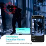 Mini Indoor WiFi Camera Home Security Room Body Cameras Nanny Cam Small Smart Home Outdoor Cams Pet Dog Baby Camera HD House Portable Camaras Motion Detection Night Vision Cam No Need WiFi Door Camara