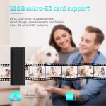 Mini Indoor WiFi Camera Home Security Room Body Cameras Nanny Cam Small Smart Home Outdoor Cams Pet Dog Baby Camera HD House Portable Camaras Motion Detection Night Vision Cam No Need WiFi Door Camara