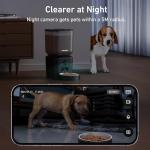 Automatic Dog & Cat Feeder with Camera & WiFi – 8L/34 Cups, 1080P Night Vision, 2.4 & 5G WiFi, 2-Way Talk, 10s Voice Recording, Timed Food Dispenser, Up to 99 Portions, 15 Meals Per Day