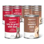 Amazon Basics Wet Dog Food Variety Pack, Country Stew Flavor and Cuts in Gravy with Beef, Made with Natural Ingredients, 13.2oz Cans (Pack of 12)