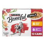Purina Beneful with Real Chicken or Steak Flavor in Gravy Wet Dog Food Variety Pack - 5.5 oz. (Pack of 12)