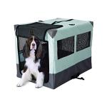 MidWest Homes for Pets Canine Camper Sportable, 36-inch Portable Tent Crate for Dogs, Soft-Sided, Folding Frame, Mesh Windows, Zip Door, Water-Resistant, Includes Pad