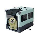 MidWest Homes for Pets Canine Camper Sportable, 36-inch Portable Tent Crate for Dogs, Soft-Sided, Folding Frame, Mesh Windows, Zip Door, Water-Resistant, Includes Pad