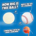 Chuckit! Glow in the Dark Bouncy Ball for Dogs, Chuckit Dog Toy, Max Glow Balls - Large, 3 Inch, Pack of 1