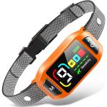 GUIFAG Bark Collar AI Dual-Detection, Instant Quiet Anti Bark Device 4 Training Modes, 30-Day Battery, One-Click Peace, 9-Level Sensitivity Automatic Dog Bark Collar for Large Medium Small Dogs,Orange