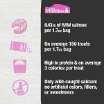 PureBites Mini Salmon Freeze Dried Dog Treats, 1 Ingredient, Made in USA, 1.7oz