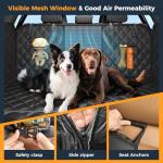 Dog Car Seat Cover for Back Seat, Hard Bottom Back Seat Extender for Dogs - Supports 400lbs,New Waterproof, Scratch Resistant, Anti Slip Portable Dog Hammock,Suitable for Cars, SUVs and Trucks(black)