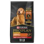 Purina Pro Plan Senior Dog Food, 7 Plus Shredded Blend Beef and Rice Formula Dry Dog Food, 18 lb. Bag