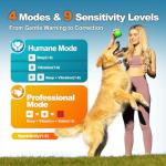 GUIFAG Bark Collar AI Dual-Detection, Instant Quiet Anti Bark Device 4 Training Modes, 30-Day Battery, One-Click Peace, 9-Level Sensitivity Automatic Dog Bark Collar for Large Medium Small Dogs,Orange