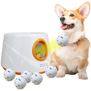 Automatic Dog Ball Launcher with 6 Tennis Balls